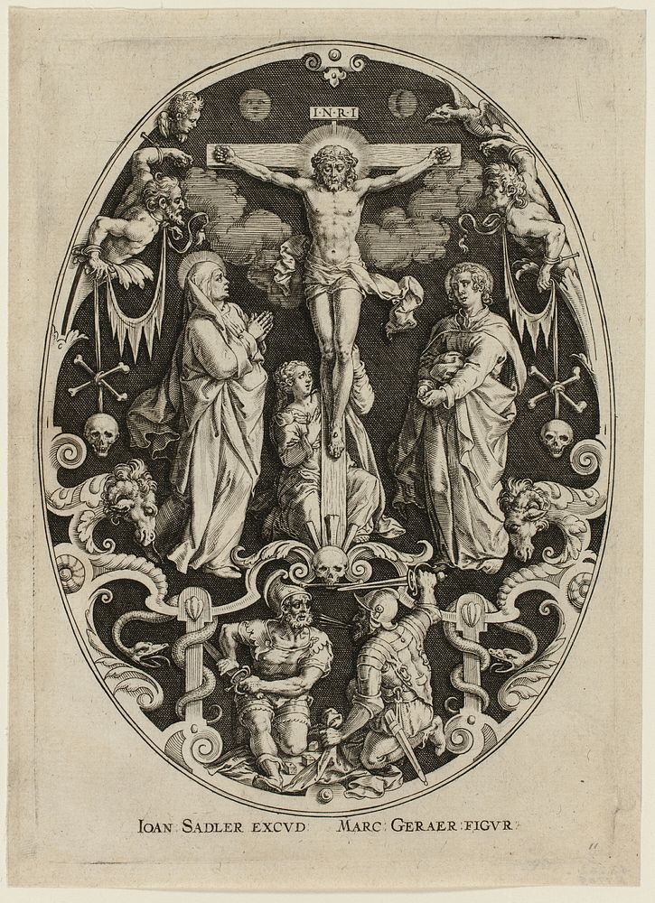 Crucifixion, from Passion of Christ by Jan Sadeler, the Elder