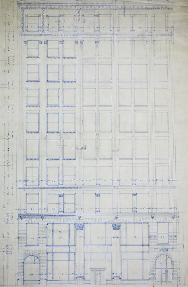 Silversmith Building, Chicago, Illinois, Elevation by D.H. Burnham & Co. (Architect)