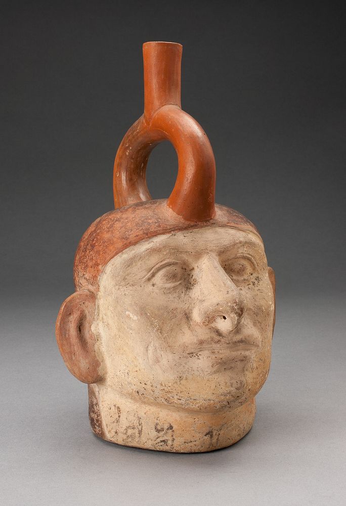 Portrait Vessel of a Figure by Moche