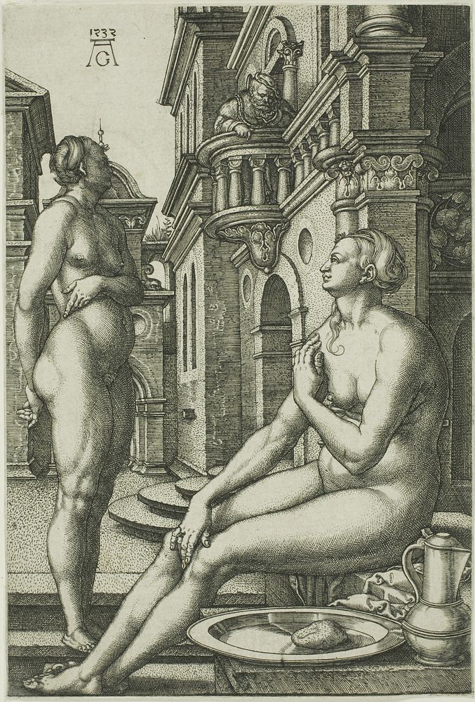 Bathsheba at the Bath by Heinrich Aldegrever