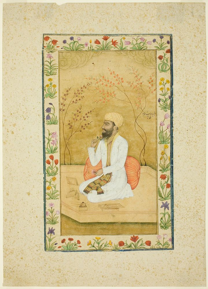 Portrait of an Artist or Scholar by Mughal