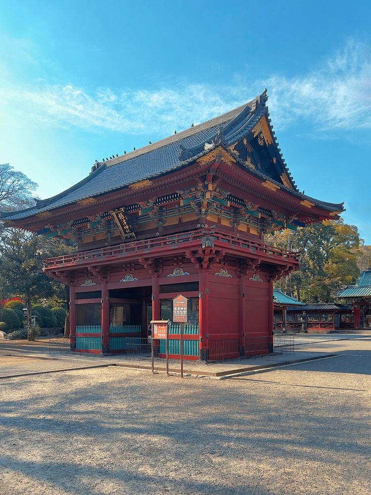 Ramon gate, Nezu shrine, Tokyo, Japan.