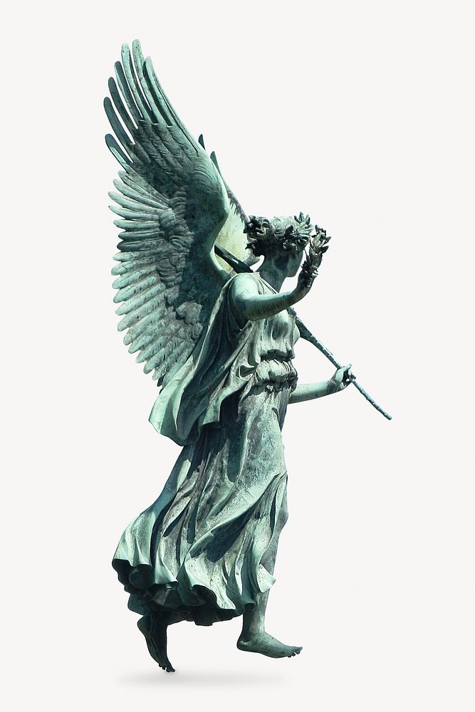 Angel statue isolated design 