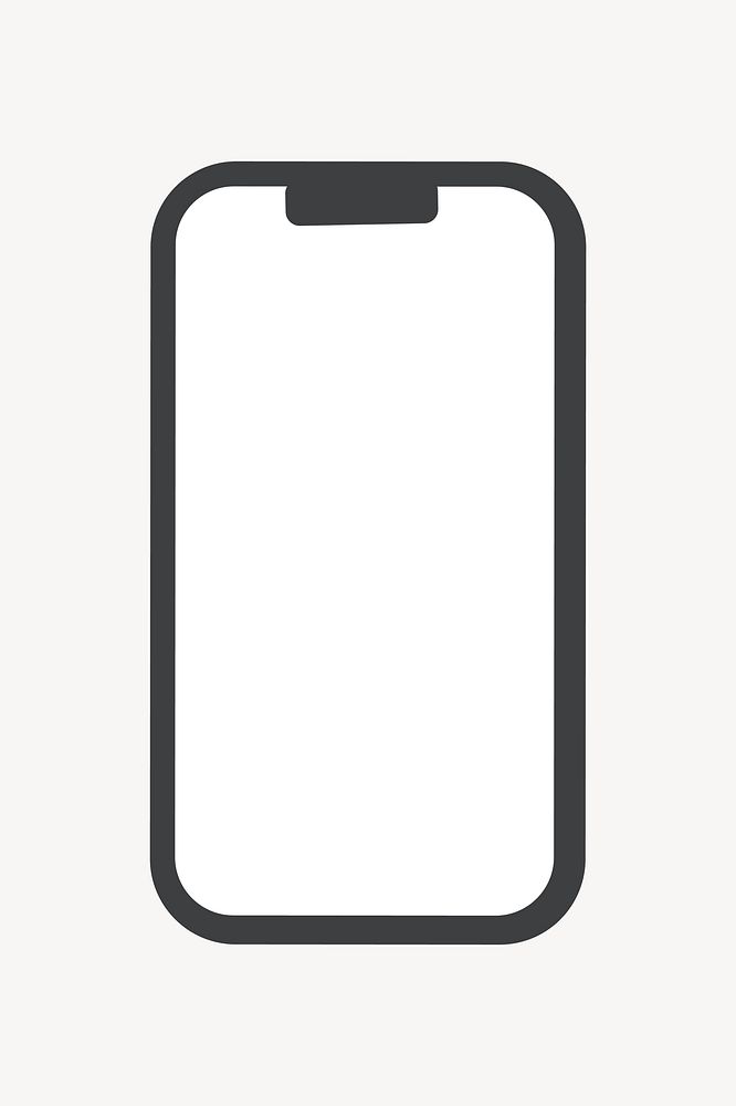 Mobile phone collage element  vector