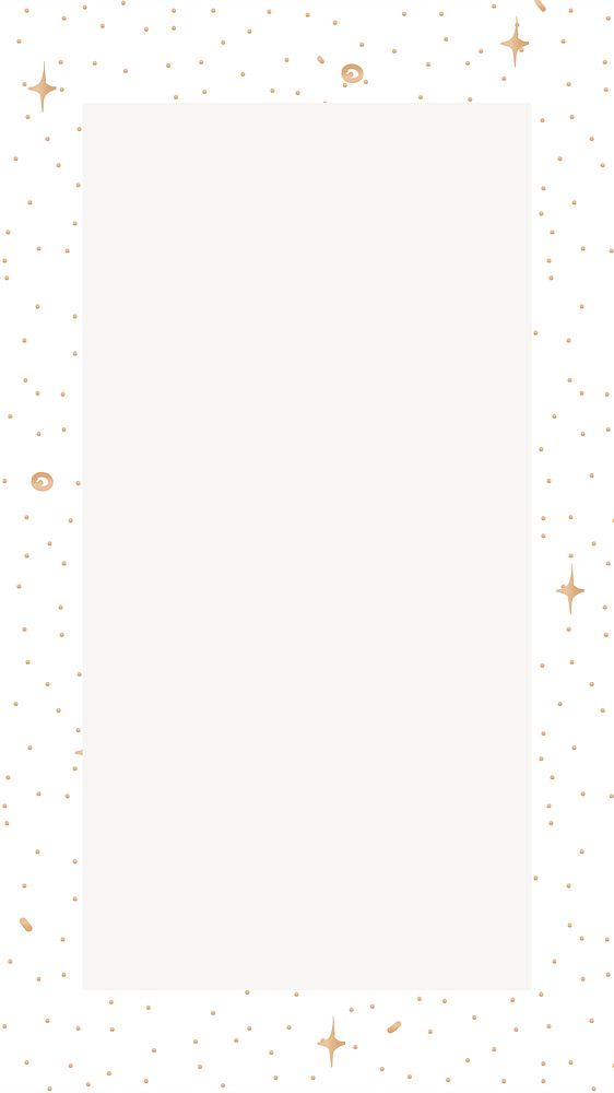 Sparkle frame, off-white iPhone wallpaper, minimal design