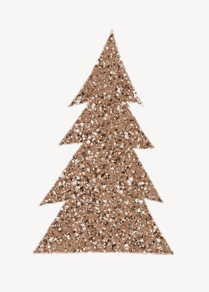 Christmas tree collage element psd