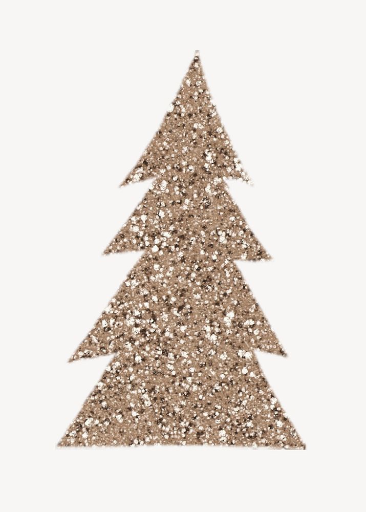 Christmas tree collage element psd
