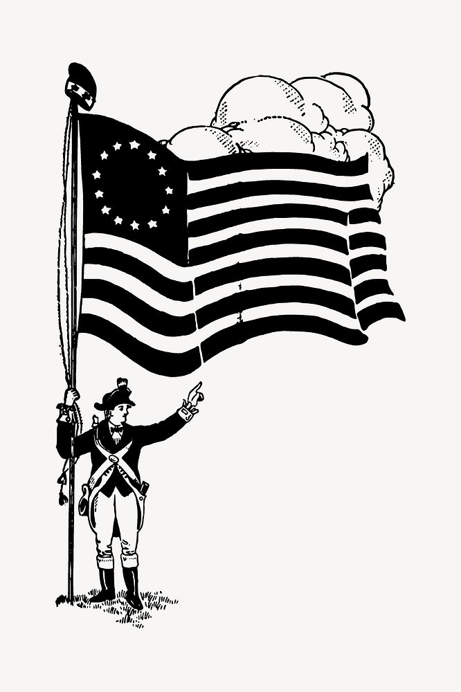 Silhouette soldier clipart illustration vector. Free public domain CC0 image.