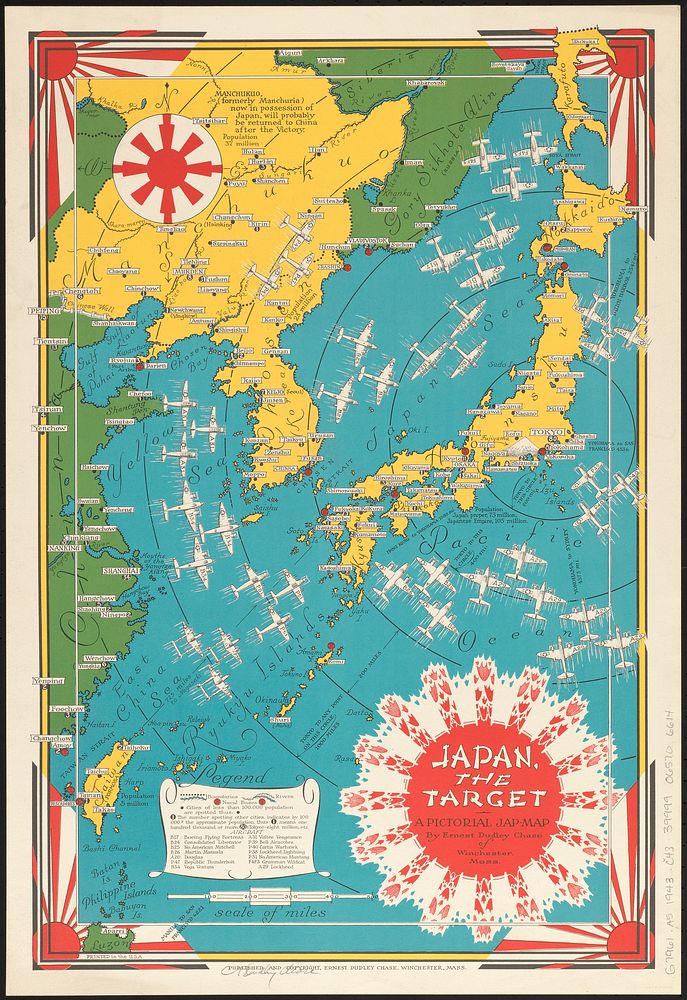             Japan, the target : a pictorial Jap-map          