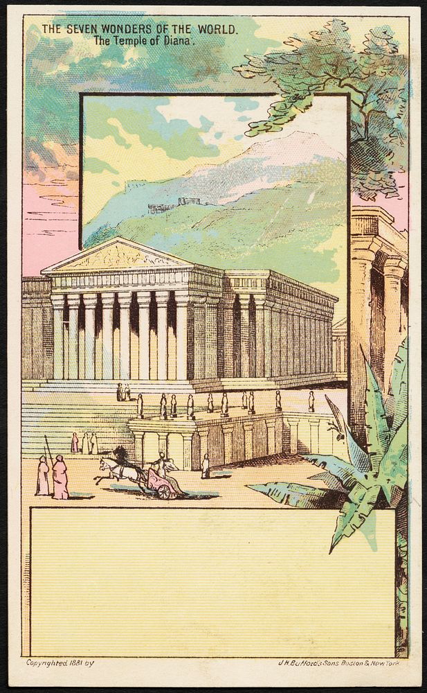             The seven wonders of the world. The temple of Diana.          