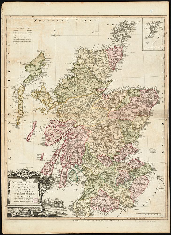             North Britain or Scotland divided into its counties : corrected from the best surveys & astronomical…