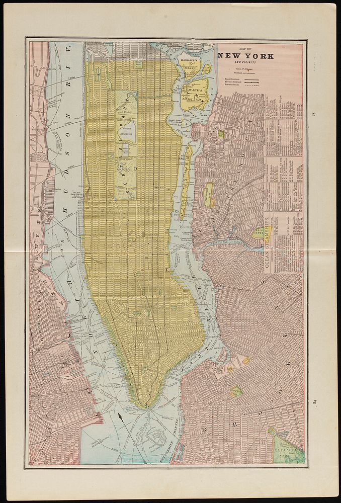            Map of New York and vicinity          