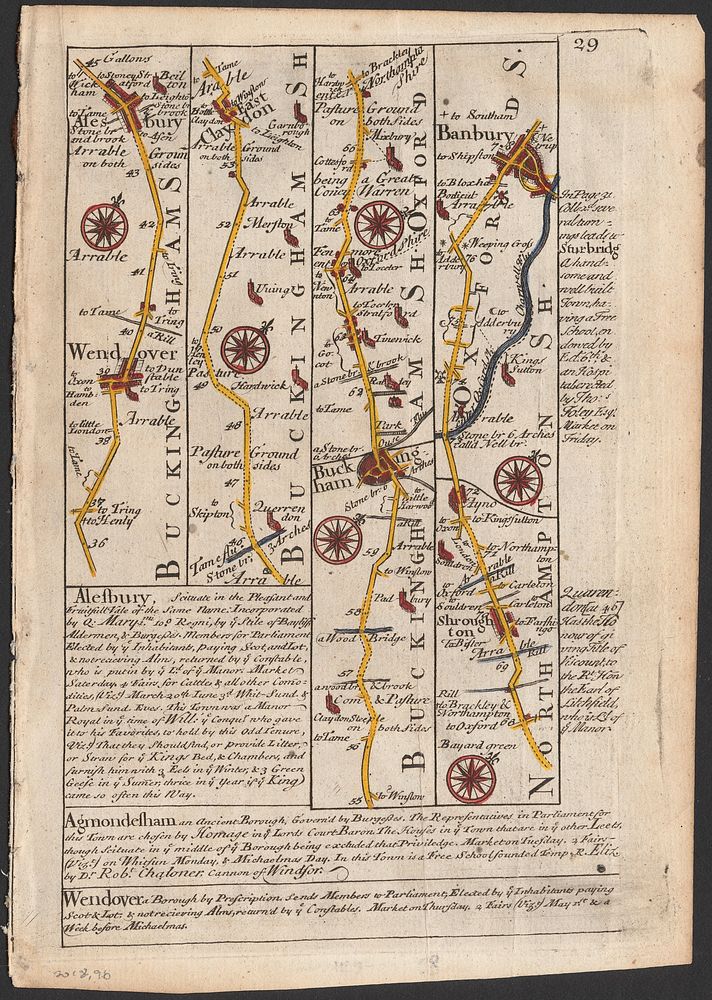             The road from London to Buckingham          