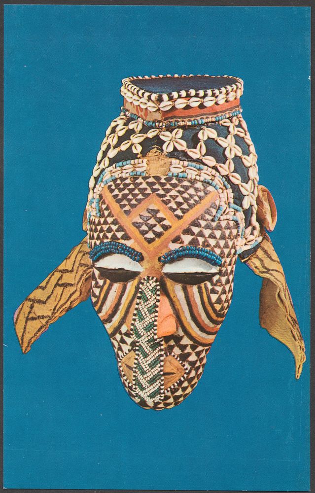             Polychrome ceremonial mask          