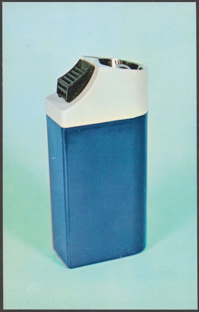             A blue lighter          