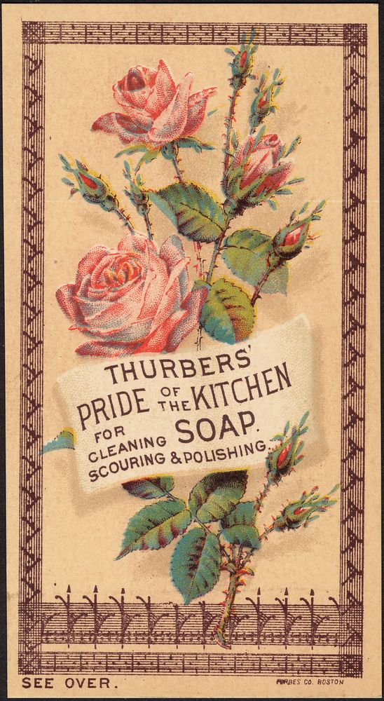             Thurbers' Pride of the Kitchen Soap. For cleaning scouring & polishing.          