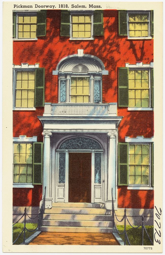             Pickman doorway, 1818, Salem, Mass.          