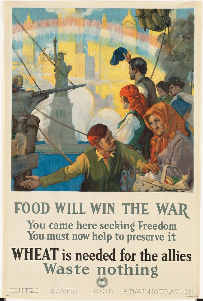             Food will win the war. Wheat is needed for the allies          