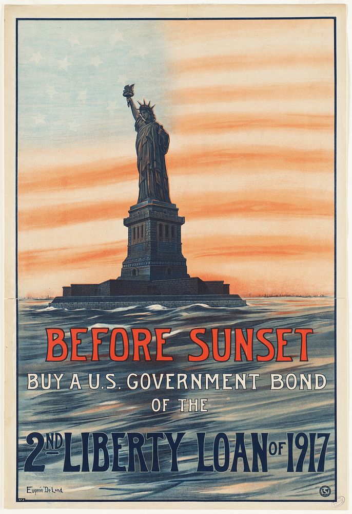             Before sunset. Buy a U.S. government bond of the 2nd Liberty Loan of 1917          