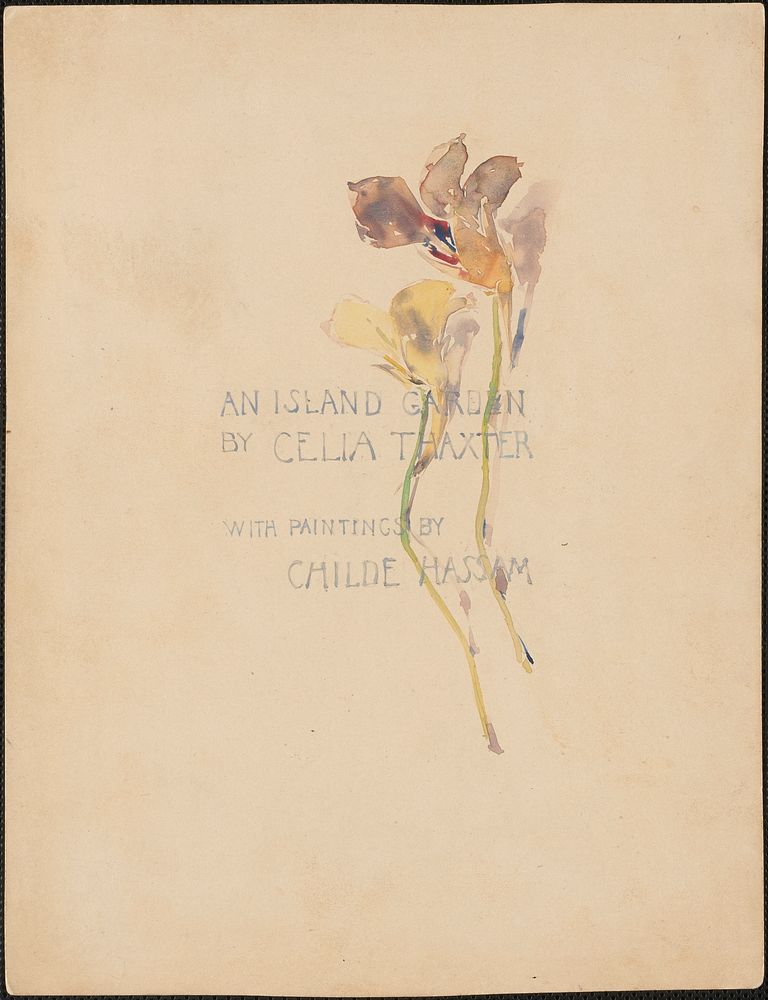 Illustration for "An Island Garden" by Frederick Childe Hassam