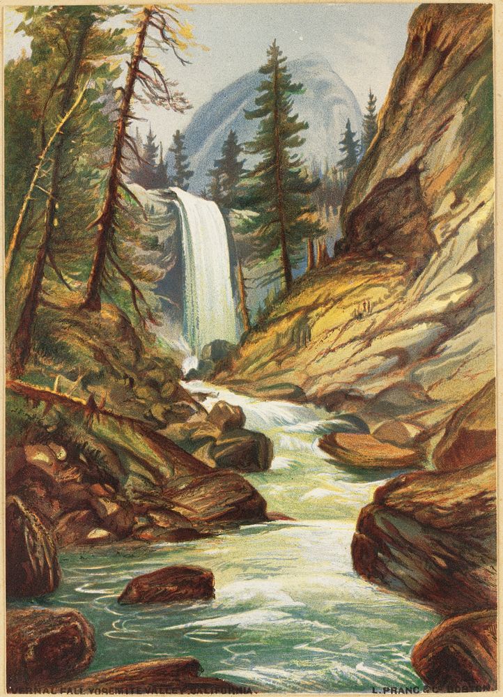             Vernal Fall, Yosemite Valley, California           by Robert D. Wilkie