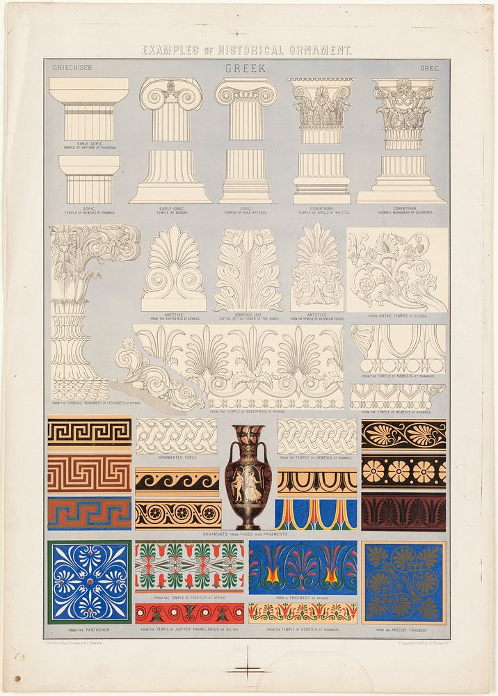             Examples of historical ornament, Greek          