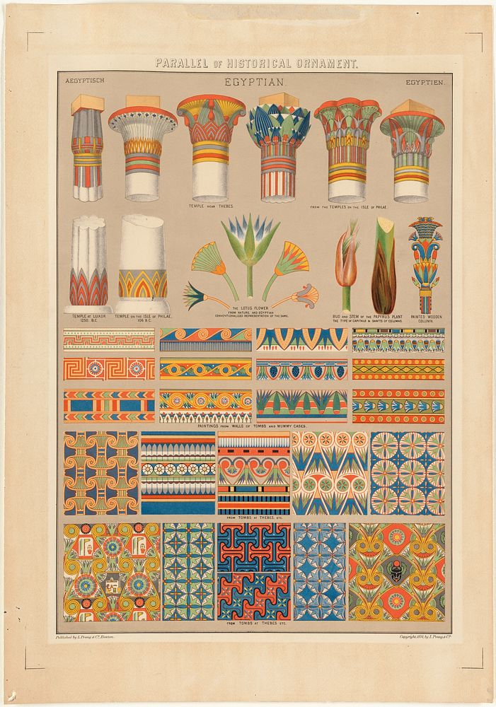             Parallel of historical ornament, Egyptian          