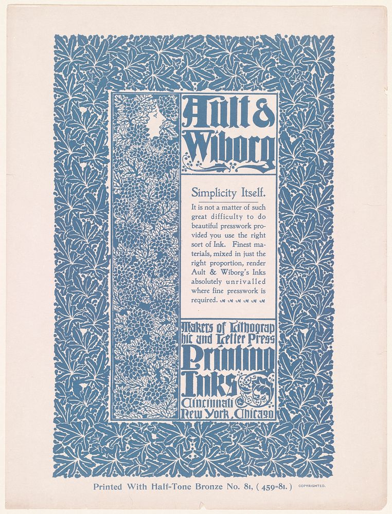             Ault & Wiborg           by Will H. Bradley