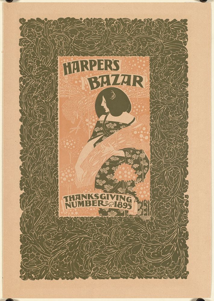             Harper's bazar, Thanksgiving number, 1895           by Will H. Bradley
