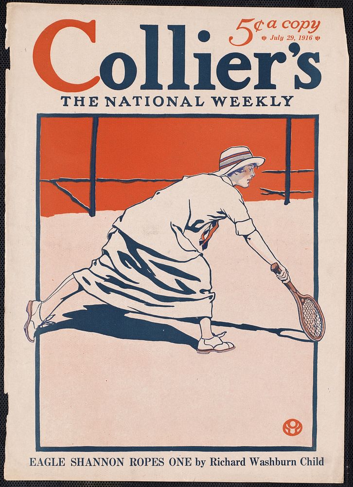             Collier's, the national weekly, Eagle Shannon ropes one by Richard Washburn Child           by Edward Penfield