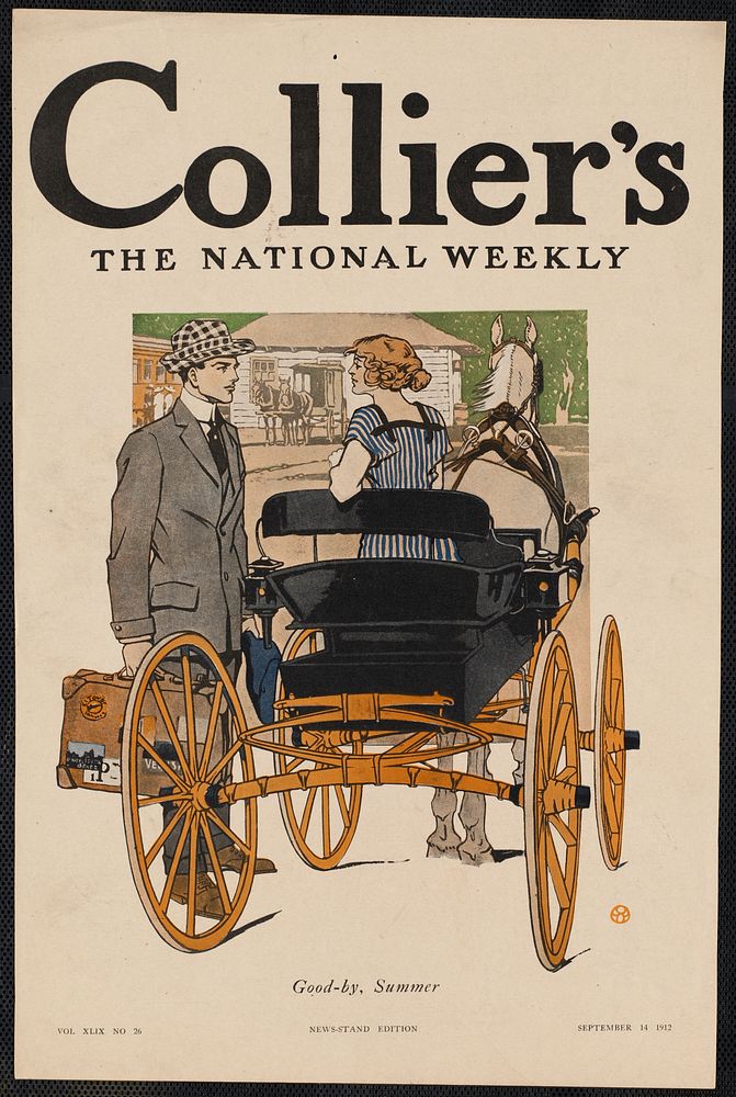             Collier's, the national weekly. Good-by, summer.           by Edward Penfield