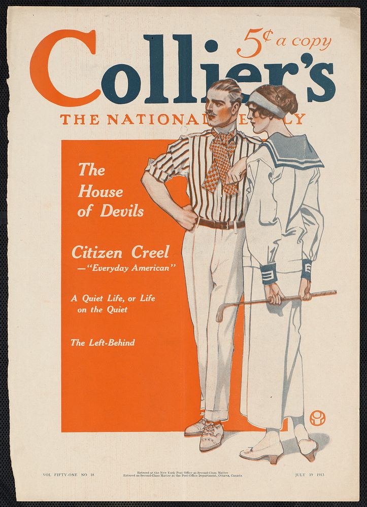             Collier's, the national. The house of devils.           by Edward Penfield