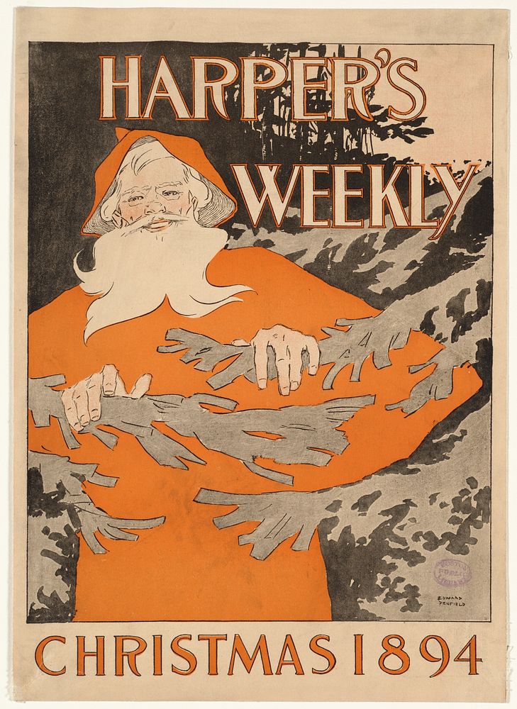             Harper's weekly Christmas 1894           by Edward Penfield