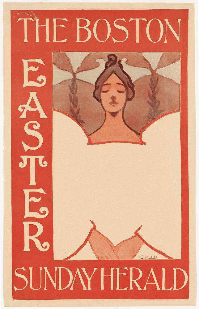 The Boston Sunday herald, Easter, illustrations by Ethel Reed