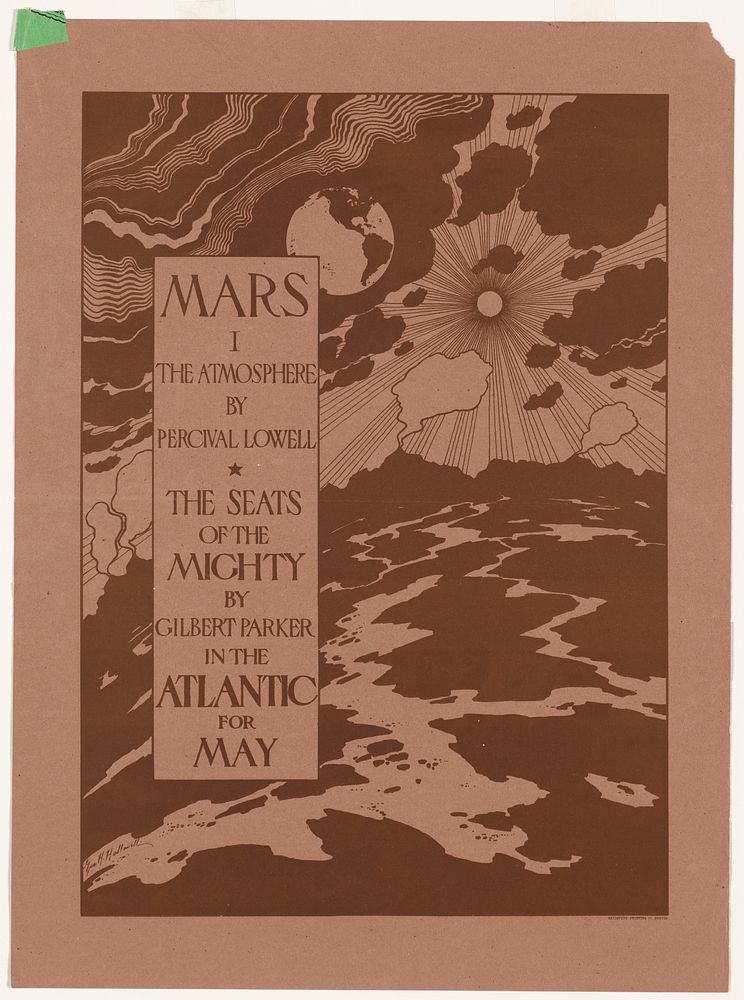             Mars I, The atmosphere by Percival Lowell. The seats of the mighty by Gilbert Parker in the Atlantic for May.   …