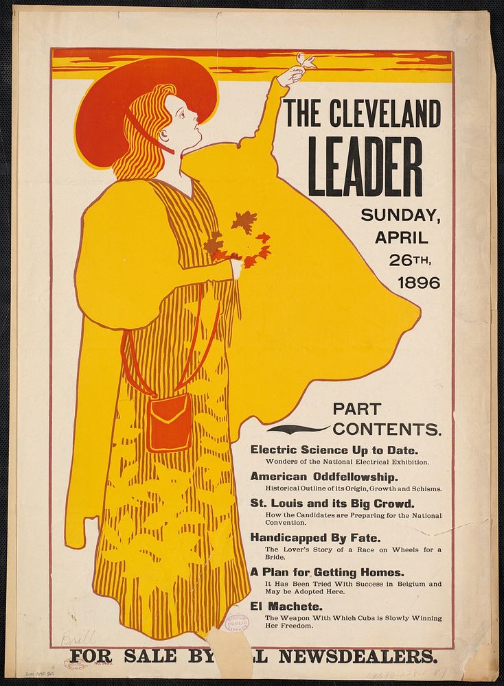             The Cleveland leader, Sunday April 26th, 1896.          