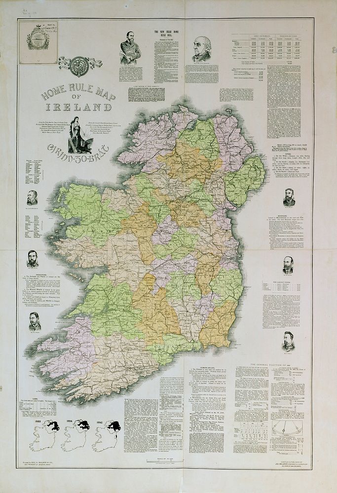             Home rule map of Ireland          