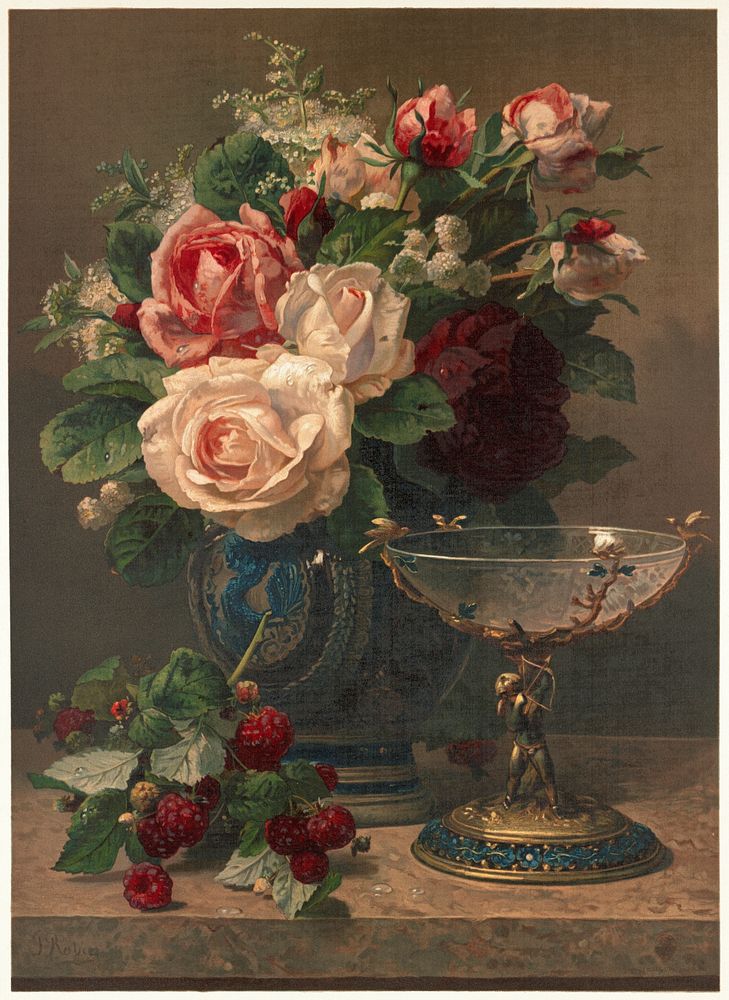             Still life with roses          