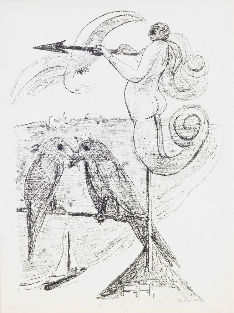 Weather-vane, plate 2 from the portfolio “Day and Dream” by Max Beckmann