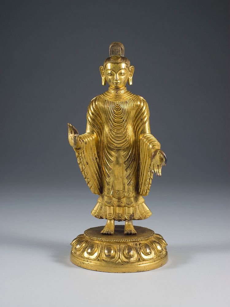 Reliquary in the Form of a Standing Buddha on a Lotus Pedestal