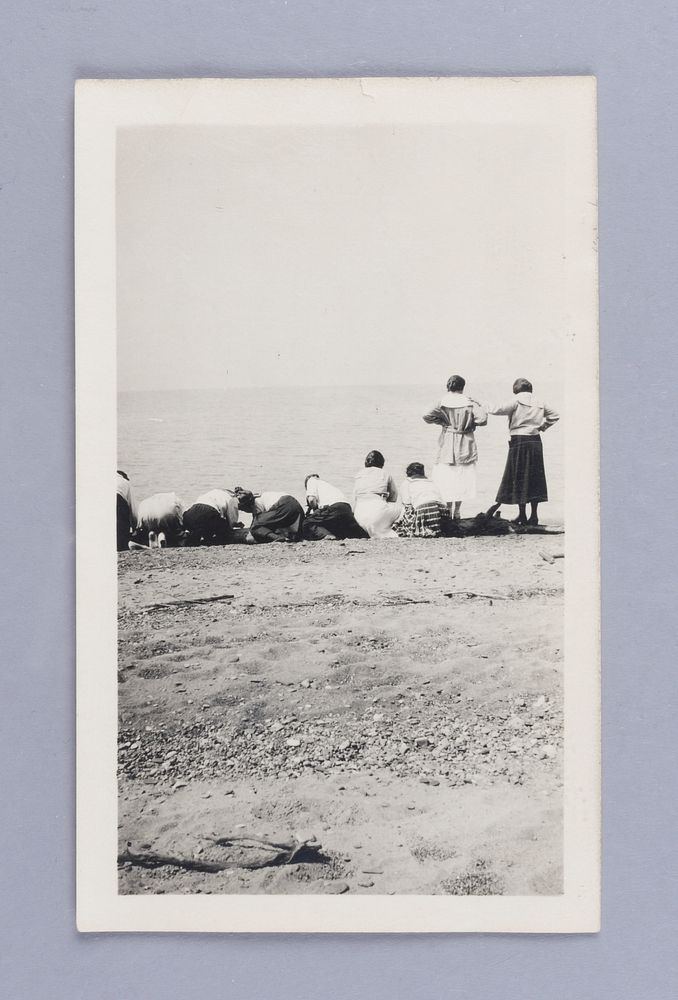 Untitled (People on the Beach Mooning Camera)