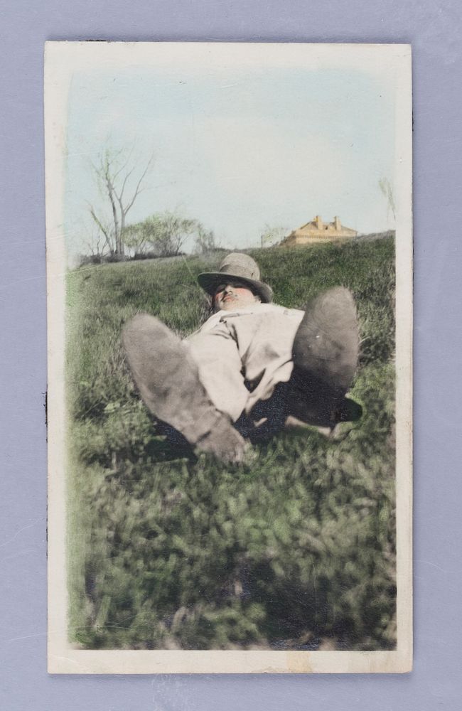 Untitled (Man Lying on Hill)