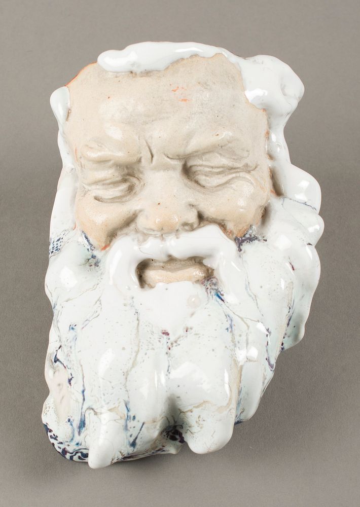 Wall Pocket, Silenus with a white beard