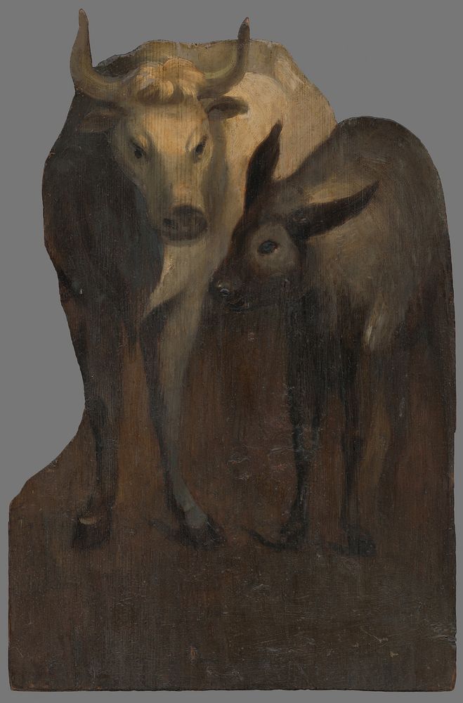 An ox and a donkey, Maximilian Ratskay