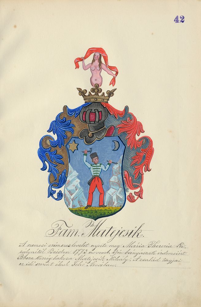 Coat of arms of the matejčíková family, Adolf Medzihradsky