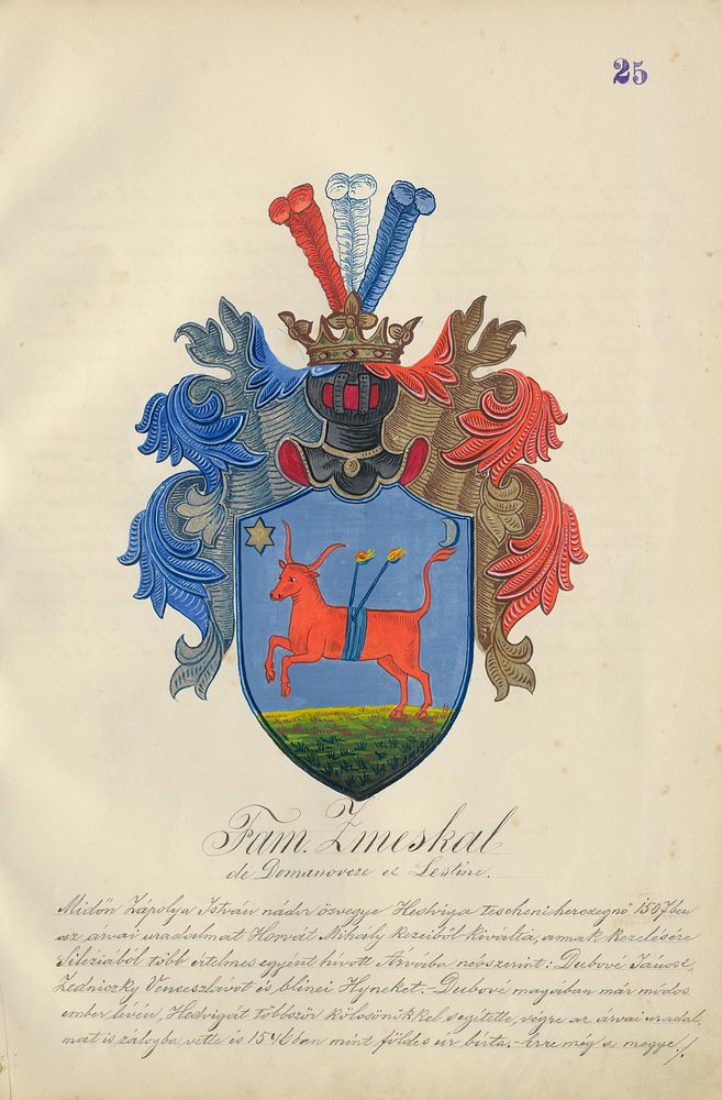 Coat of arms of the zmeškalova family, Adolf Medzihradsky