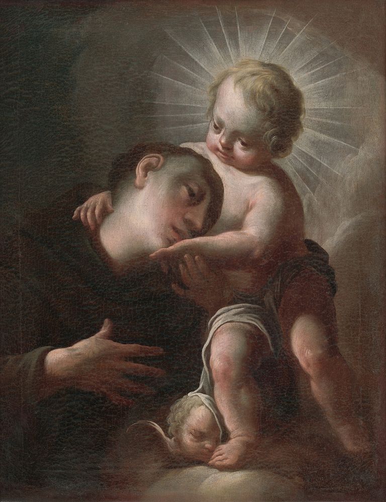 Saint anthony of padua with baby jesus, Paul Troger
