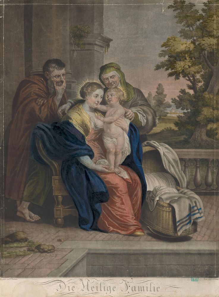 The holy family, Peter Paul Rubens