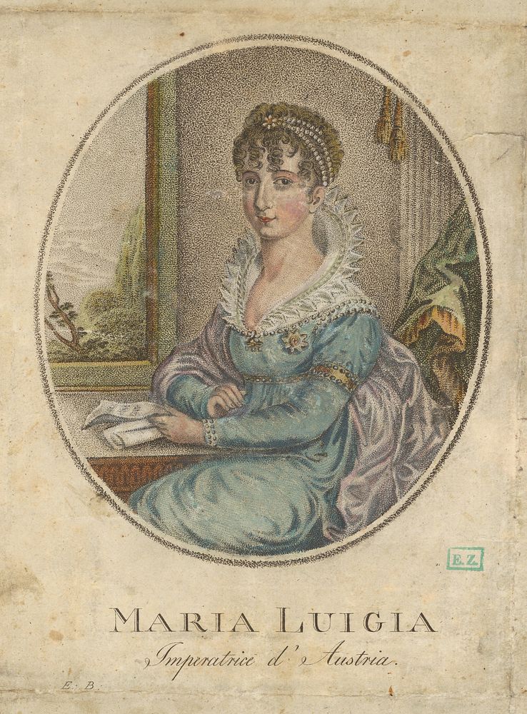 Portrait of marie louise, empress of austria