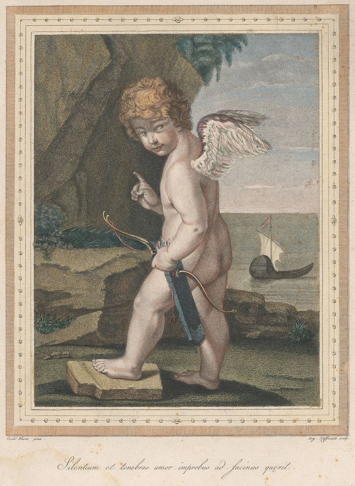 Cupid with a bow, Angelo Zaffonato